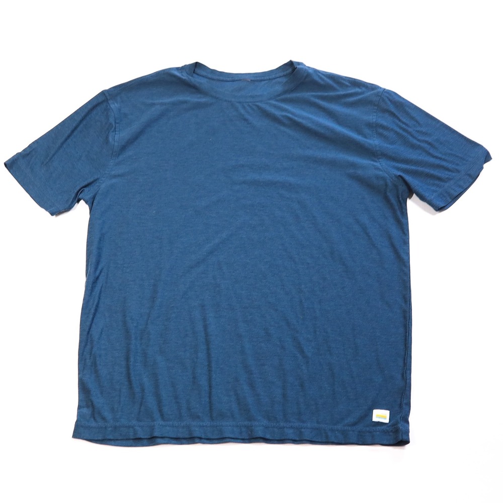 Vuori Strato Tech Tee Mens Size Small Indigo Blue Heathered Short Sleeve V126
